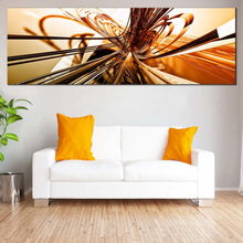 Load image into Gallery viewer, &quot;3d abstract wall art orange modern abstract canvas artwork beautiful gold yellow abstract patterns 1 piece canvas print for living room
