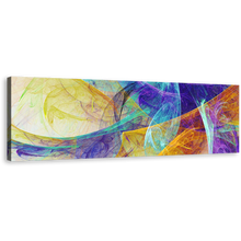 Load image into Gallery viewer, Abstract Artistic Canvas Wall Art, Colorful Abstract Fractal 3D Background Wide Canvas, Rendering Abstract 1 Piece Canvas Print
