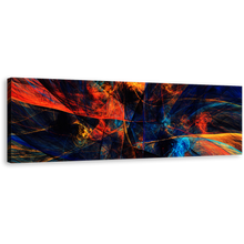 Load image into Gallery viewer, Abstract Energy Canvas Wall Art, Abstract 3D Rendering Panoramic Canvas Artwork, Colorful Abstract Graphic Art Print
