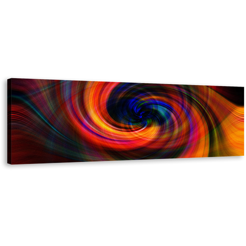 Abstract Spin Canvas Wall Art, Colorful Swirl Abstract Digital Canvas Artwork, Abstract Energy 1 Piece Canvas Print