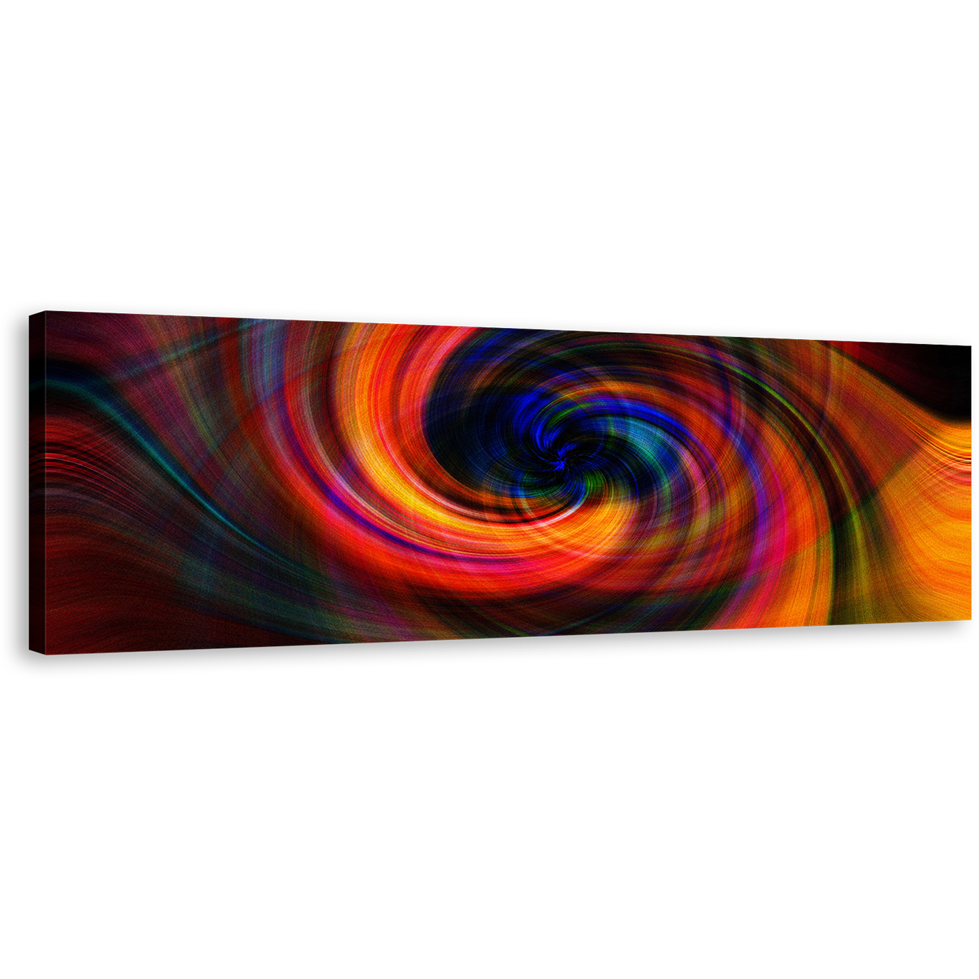 Abstract Spin Canvas Wall Art, Colorful Swirl Abstract Digital Canvas Artwork, Abstract Energy 1 Piece Canvas Print