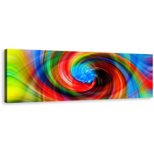 Abstract Spiral Canvas Wall Art, Colorful Abstract Digital Painting 1 Piece Canvas, Abstract Graphic Modern Digital Canvas Print