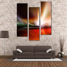 Load image into Gallery viewer, abstract  lights  wall  art  colorful  modern  abstract  3  piece  canvas  abstract  pattern  triptych  canvas  print For Living Room
