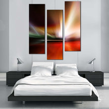 Load image into Gallery viewer, abstract  lights  wall  art  colorful  modern  abstract  3  piece  canvas  abstract  pattern  triptych  canvas  print For Bedroom
