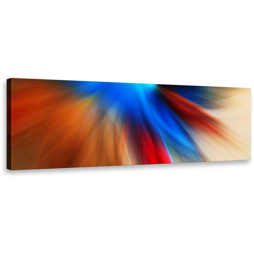 abstract  motion  canvas  print  contemporary  blue  orange  panoramic  wall  art  amazing  modern  abstract  artwork