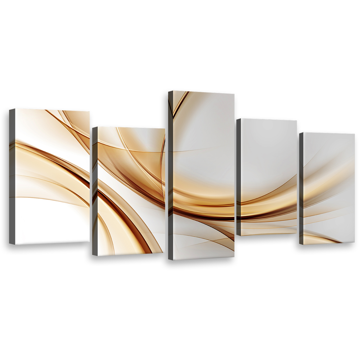 abstract pattern canvas print contemporary white abstract canvas beautiful abstract gold wave 5 piece canvas wall art