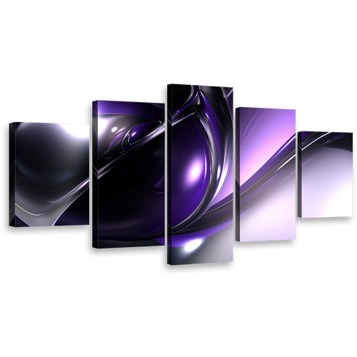 abstract patterns wall art black purple 3d abstract canvas set beautiful modern abstract 5 piece canvas print