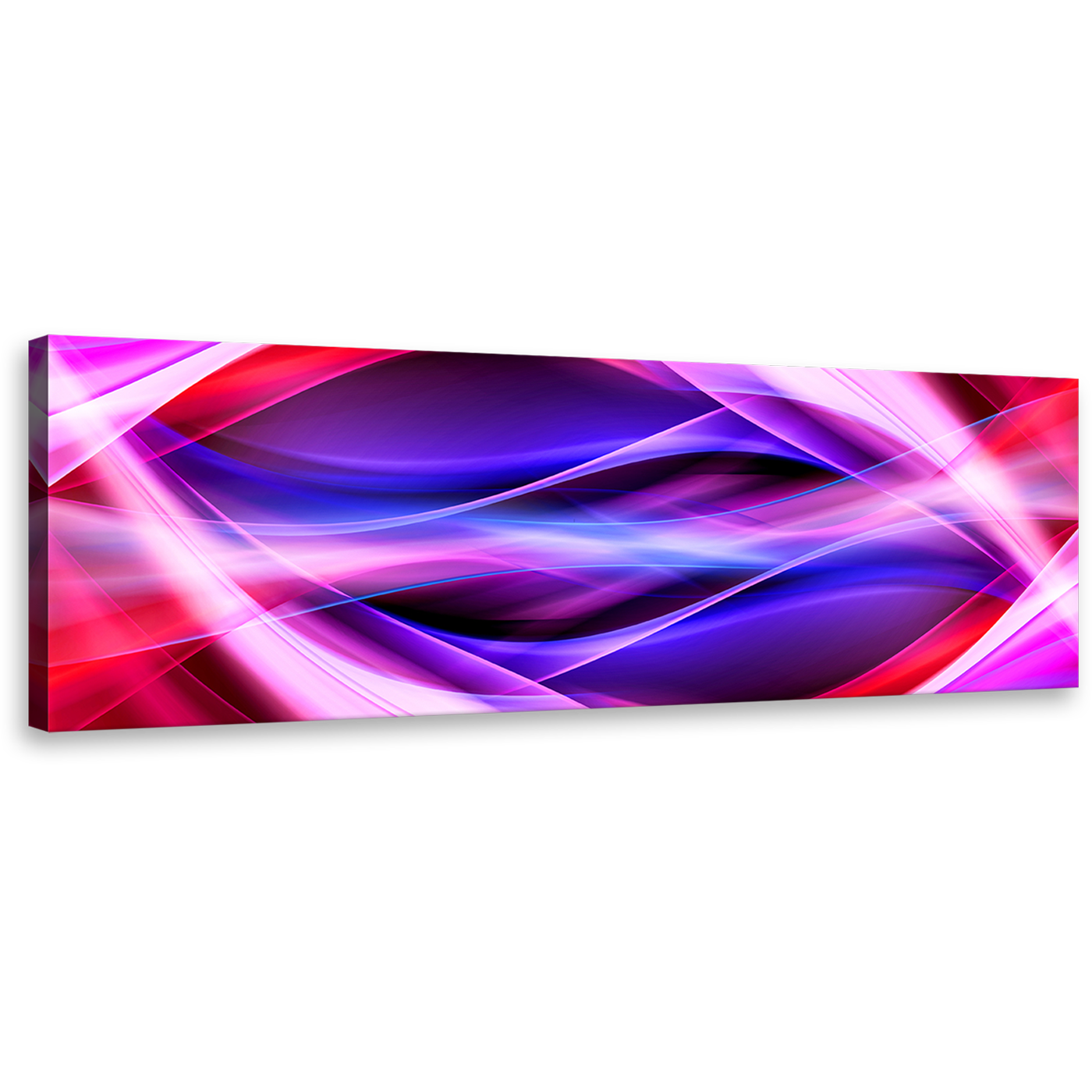 contemporary  abstract  canvas  print  bright  colorful  panoramic  artwork  purple  red  blue  patterns  abstract  wall  art