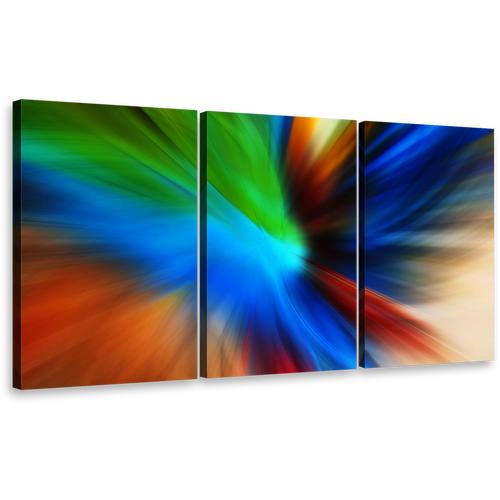 contemporary abstract wall art amazing blue orange modern triptych multi canvas abstract motion 3 piece canvas print