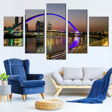 Load image into Gallery viewer, harbors canals canvas print united arab emirates dubai canal  s beauty in a 5 piece canvas wall art for your Living Room
