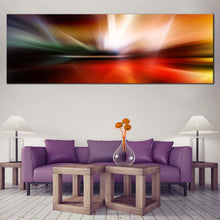 Load image into Gallery viewer, modern  abstract  canvas  print  colorful  abstract  pattern  wall  art  beautiful  abstract  lights  panorama  canvas For Living Room
