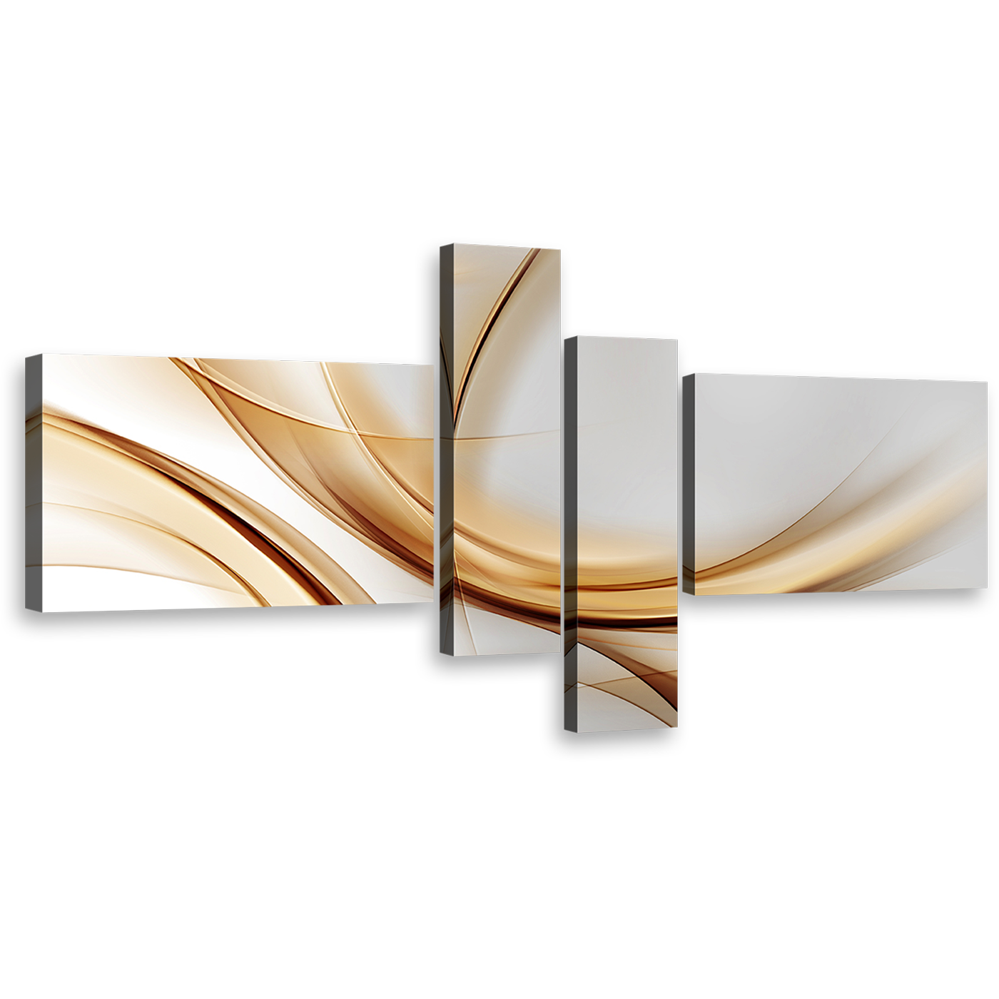 modern abstract wall art contemporary white abstract patterns 4 piece multi canvas abstract gold wave canvas print