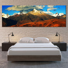 Load image into Gallery viewer, peru  landscape  canvas  wall  art  cordillera  blanca  mountain  panoramic  view  canvas  print  for  bedroom
