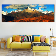 Load image into Gallery viewer, peru  landscape  canvas  wall  art  cordillera  blanca  mountain  panoramic  view  canvas  print  for Living Room
