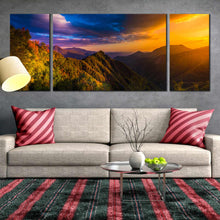 Load image into Gallery viewer, sunset landscape canvas print sequoia national park 3 piece triptych canvas wall art for Living Room
