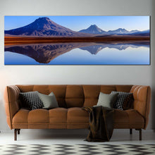 Load image into Gallery viewer, Lejia Lake Canvas Wall Art, Brown Atacama Mountains Canvas Print, Blue Sky Atacama Lake Panoramic Canvas Artwork For Living Room
