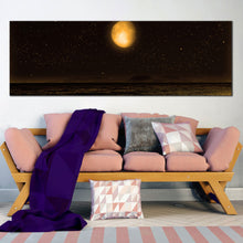 Load image into Gallery viewer, 1  Piece  ocean  full  moon  stars  canvas  art For Living Room
