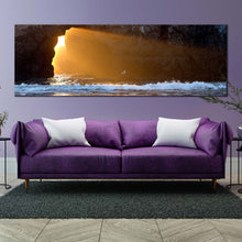 Load image into Gallery viewer, 1  Piece  sun  light  streaming  through  ocean  rock  wall  decor For Living Room
