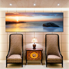 Load image into Gallery viewer, 1  Piece  sun  light  streaming  through  ocean  rock  wall  decor In Living Room
