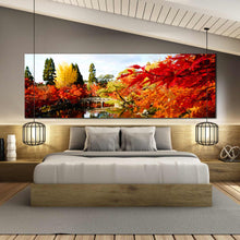 Load image into Gallery viewer, 1  piece  canvas  Eikando  Temple  in  autumn  illustration  Kyoto  Japan For Bedroom
