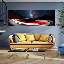Load image into Gallery viewer, 1  piece  car  light  trails  amazing  milky  way  canvas  home  decor In Living Room
