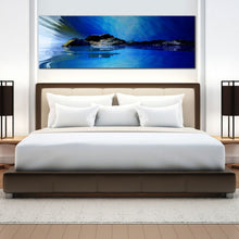 Load image into Gallery viewer, 3D  Amazing  Blue  Ocean  Mountains  Abstract  1  Piece  art  print For Bedroom
