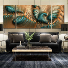 Load image into Gallery viewer, 3  Piece  embossed  fractal  abstract  home  canvas  decor For Living Room
