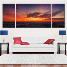 Load image into Gallery viewer, 3  panel  Desert  Landscape  at  Sunset  View  artwork For Living Room
