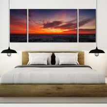 Load image into Gallery viewer, 3  piece  Sky  Sunset  Desert  Landscape  artwork In Bedroom
