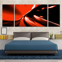 Load image into Gallery viewer, 3 piece moving traffic lighs trails canvas prints For Bedroom
