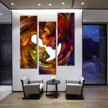 Load image into Gallery viewer, 3  piece  wall  art  swirl  couples  faces For Living Room
