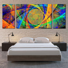 Load image into Gallery viewer, 3d  abstract  canvas  wall  art  abstract  artistic  patterns  3  piece  canvas  print  colorful  abstract  digital  multi  canvas  artwork For Bedroom
