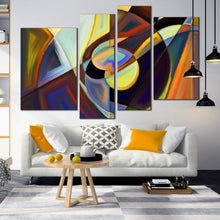 Load image into Gallery viewer, 4 Piece Canvas Modern Abstract patterns 
