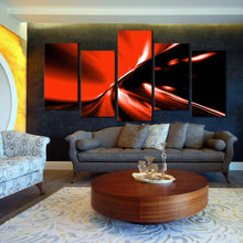 Load image into Gallery viewer, 4 piece moving traffic lighs trails canvas prints In Living Room
