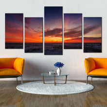 Load image into Gallery viewer, 5 panel Desert Landscape Sky at Dawn artwork For Living Room
