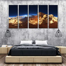 Load image into Gallery viewer, 5 piece 3D Fantasy Landscape Sunset wall decor For Bedroom
