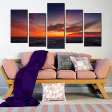 Load image into Gallery viewer, 5 piece Desert Landscape Sky at Dawn canvas print In Your Living Room
