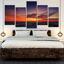 Load image into Gallery viewer, 5 piece Desert Landscape Sky at Dawn wall decor For Bedroom
