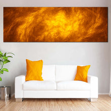 Load image into Gallery viewer, Abstract Clouds Canvas Print  Orange Cloudy Modern Abstract Fractal 1 Piece Canvas WallArt  Brown Abstract Texture Patterns Canvas Artwork In Living Room
