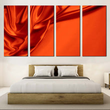 Load image into Gallery viewer, Abstract Design Canvas Print Orange Abstract Wavy Folds 1 Piece Canvas Wall Art For Bedroom
