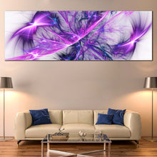 Load image into Gallery viewer, Abstract Design Canvas Print Purple Blue Modern Abstract Canvas Wall Art Elegant Abstract Panoramic Canvas Artwork For Living Room
