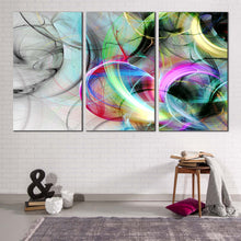 Load image into Gallery viewer, Abstract Fantasy Canvas WallArt  Abstract Illustration 3 Piece Canvas Set Colorful Abstract Graphic Canvas Print
