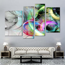 Load image into Gallery viewer, Abstract Fantasy Canvas WallArt Abstract Illustration 4 Piece Canvas Set Colorful Abstract Graphic Canvas Print
