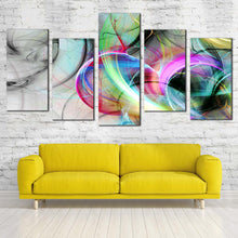 Load image into Gallery viewer, Abstract Fractal Canvas Print Colorful 3D Abstract Fantasy 5 Piece Canvas WallArt Abstract Rendering Bright Multi Canvas
