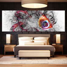 Load image into Gallery viewer, Abstract Fractal Canvas Wall Art White 3D Abstract Canvas Print Colorful Bright Abstract 1 Piece Multi Canvas Artwork in bedroom
