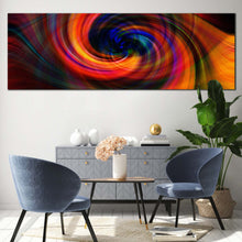 Load image into Gallery viewer, Abstract Graphic Canvas WallArt  Abstract Digital Oil Painting Canvas Set  Colorful Swirl Abstract 1 Piece Canvas  Abstract Spin Canvas Print For Living Room
