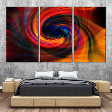 Load image into Gallery viewer, Abstract Graphic Canvas WallArt Abstract Digital Oil Painting Canvas Set Colorful Swirl Abstract 3 Piece Canvas Abstract Spin Canvas Print For Bedroom
