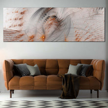 Load image into Gallery viewer, Abstract Illustration Canvas WallArt White Rendering Abstract Canvas Set Orange 3D Abstract Fractal 1 Piece Canvas Print For Living Room
