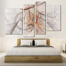 Load image into Gallery viewer, Abstract Patterns Canvas Wall Art Orange Modern Abstract 4 Piece Canvas
