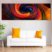 Load image into Gallery viewer, Abstract Spin Canvas Wall Art  Colorful Swirl Abstract Digital Canvas Artwork  Abstract Energy 1 Piece Canvas Print In Living Room

